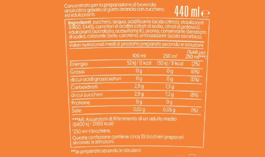 Concentrati - Concentrato al gusto di arancia MIRINDA