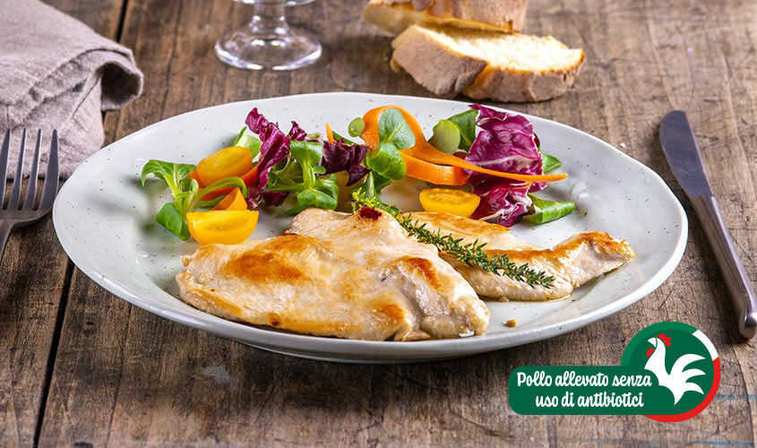 Carne al naturale - Fettine di petto di pollo