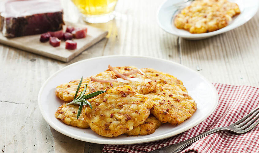 Purè e specialità di patate - Rostini Caserecci con Speck