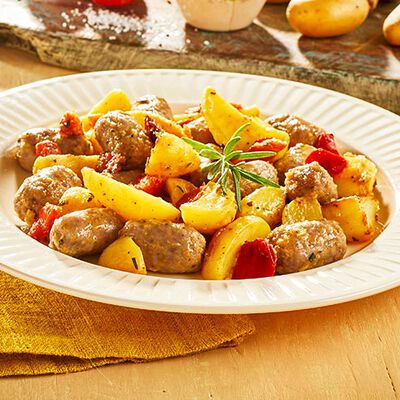 Spadellate - Capricci di salsiccia con patate e peperoni