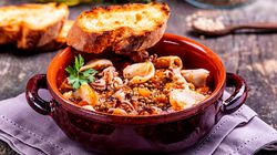 Specialit&agrave; di pesce - Calamari Patagonici e Lenticchie