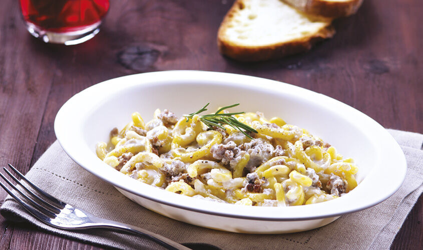 Ristopiatti: i primi piatti gourmet - "I Ristopiatti" Gramigna Panna e Salsiccia
