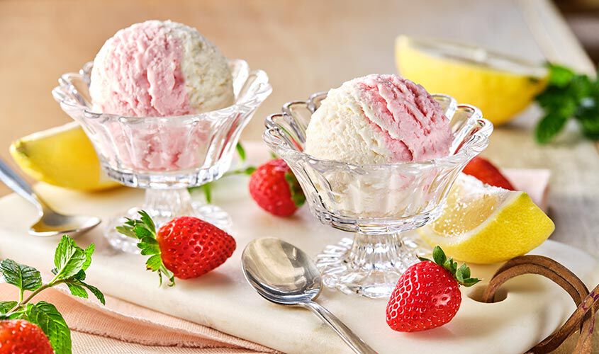 Vaschette - Sorbetto Limone e Fragola