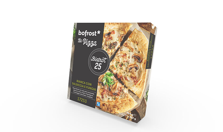 Pizze - Pizza "Bistrot 25" Bianca con Salsiccia e Funghi