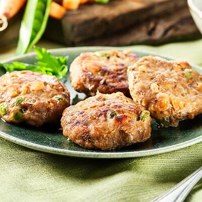 Hamburger e polpette - Le Gustosette con Mozzarella e Verdure