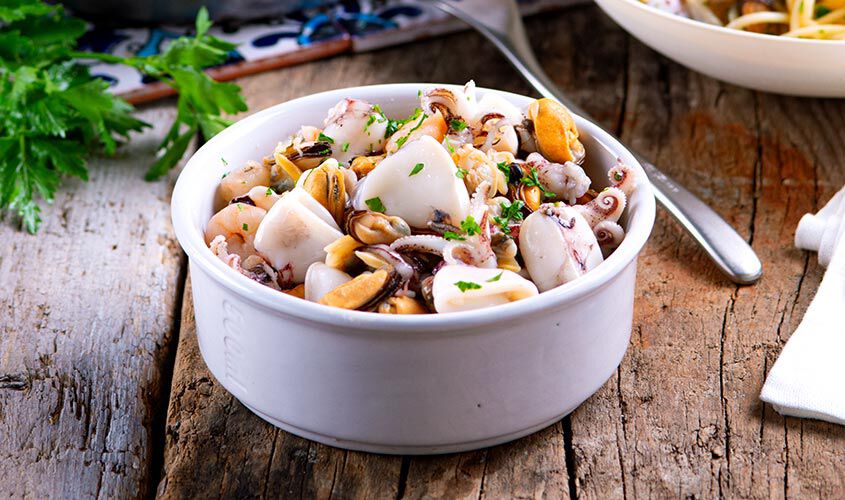 Specialit&agrave; di pesce - Preparato di Mare per Risotti e Spaghetti