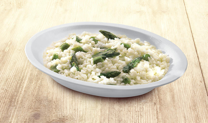 Ristopiatti: i primi piatti gourmet - I Ristopiatti 'RISOTTO CON PUNTE DI ASPARAGI' (copied on:29-7-2022)