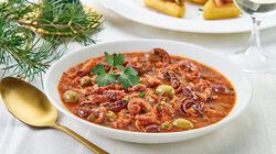 Specialità di pesce - Riccioli di polpo con olive e capperi