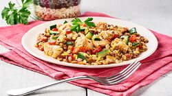 Piatti veloci pronti in un attimo - Fantasia di Cereali con Pollo Grigliato