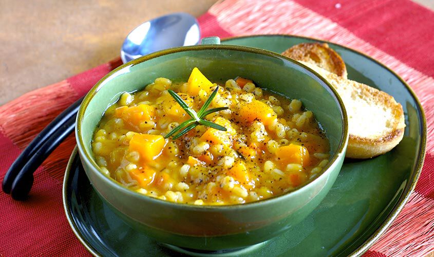 Minestroni zuppe e vellutate  - Orzotta alla Zucca