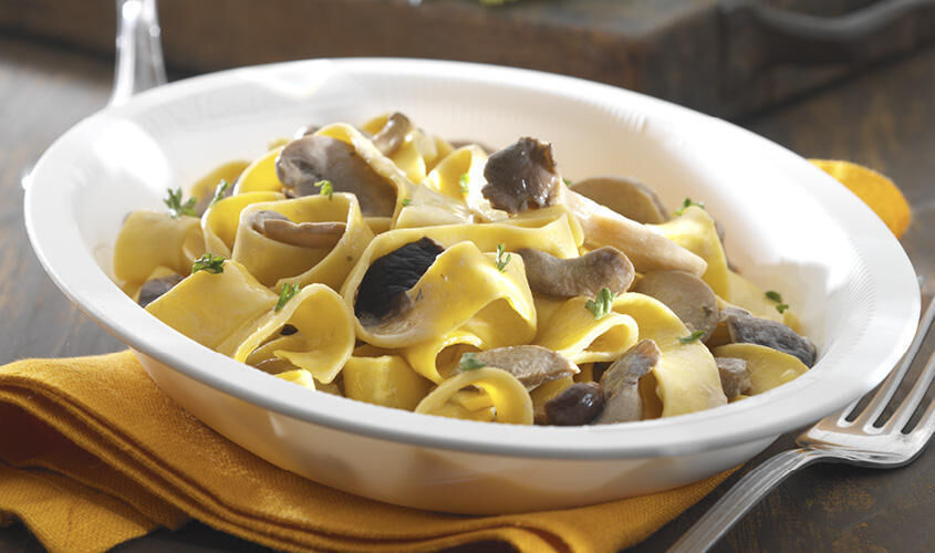 Ristopiatti: i primi piatti gourmet - "I Ristopiatti" Pappardelle ai Funghi