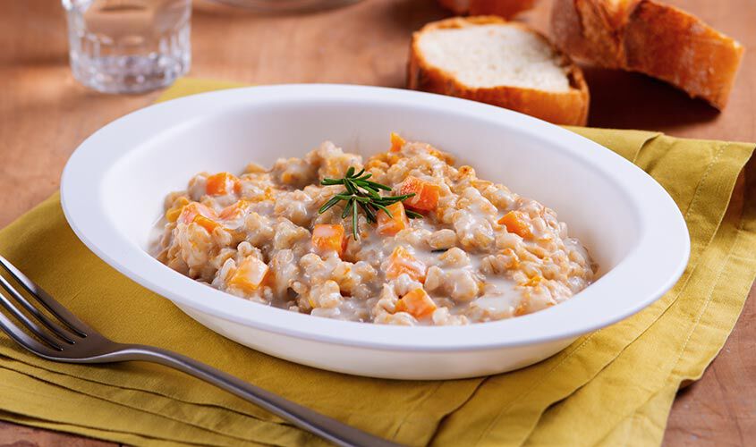 Ristopiatti: i primi piatti gourmet - "I Ristopiatti" Orzotta Zucca e Mascarpone