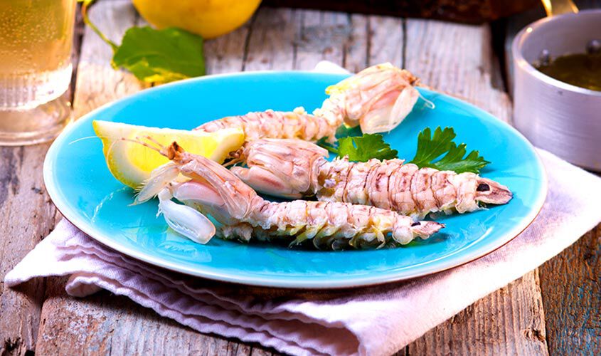 Specialit&agrave; di pesce - Canocchie dell'Adriatico