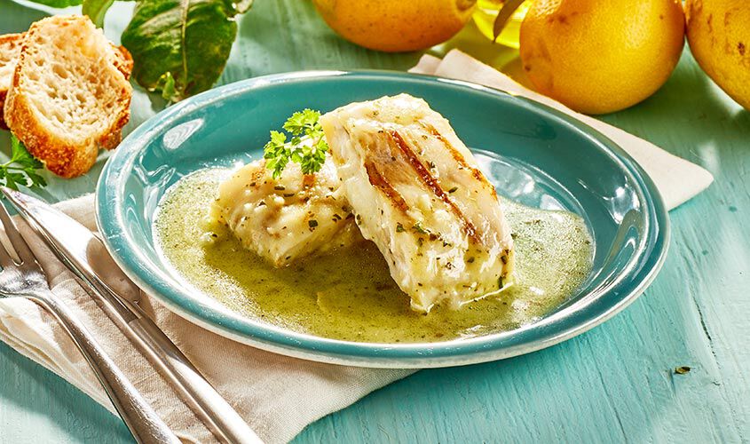 Specialità di pesce - Merluzzo d'Alaska grigliato