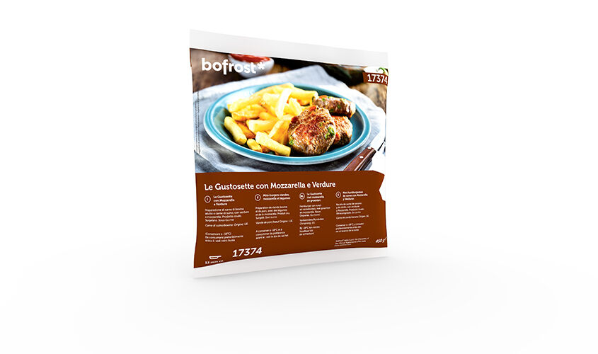 Hamburger e polpette - Le Gustosette con Mozzarella e Verdure