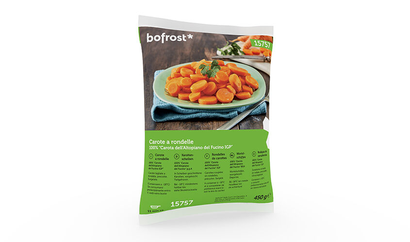 Promozione Mini Formati - Carote a rondelle 100% 'Carota dell'Altopiano del Fucino IGP'