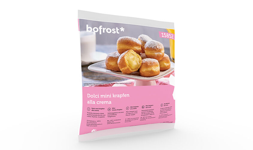 Croissant e prima colazione - Dolci Mini Krapfen alla Crema