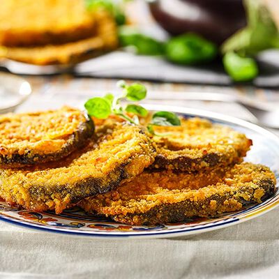 Verdure grigliate e specialità - Melanzane Impanate
