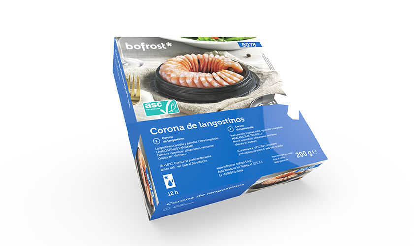 Specialit&agrave; di pesce - Corona di Mazzancolle