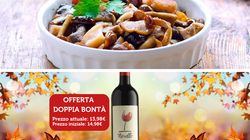 Offerte - Promozione Gran Misto Funghi e Vino Novello