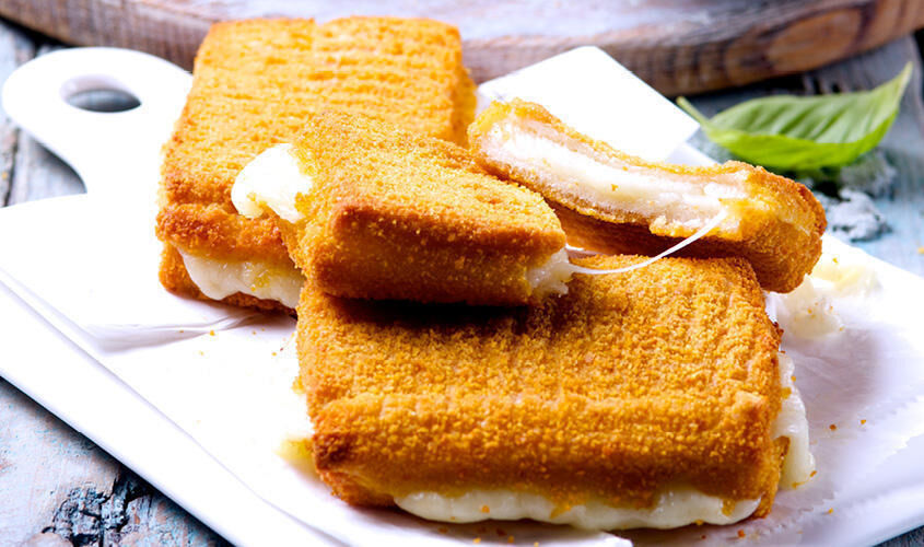 Stuzzichini per aperitivo e finger food - Mozzarella in Carrozza