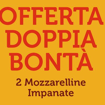 Stuzzichini per aperitivo e finger food - Offerta Doppia Bontà - 2 Mozzarelline Impanate