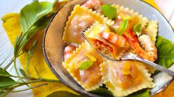 Primi e Sughi - Ravioli Mazzancolle al Profumo di Limone