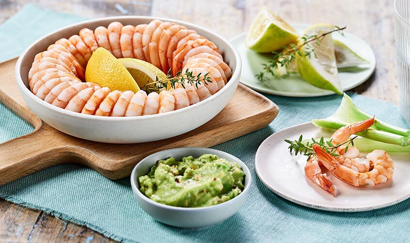 Specialit&agrave; di pesce - Corona di Mazzancolle