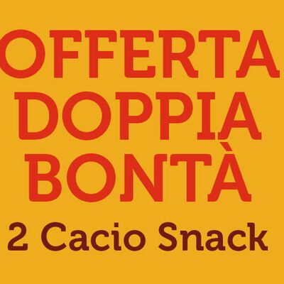 Stuzzichini per aperitivo e finger food - Offerta Doppia Bontà - 2 Cacio Snack