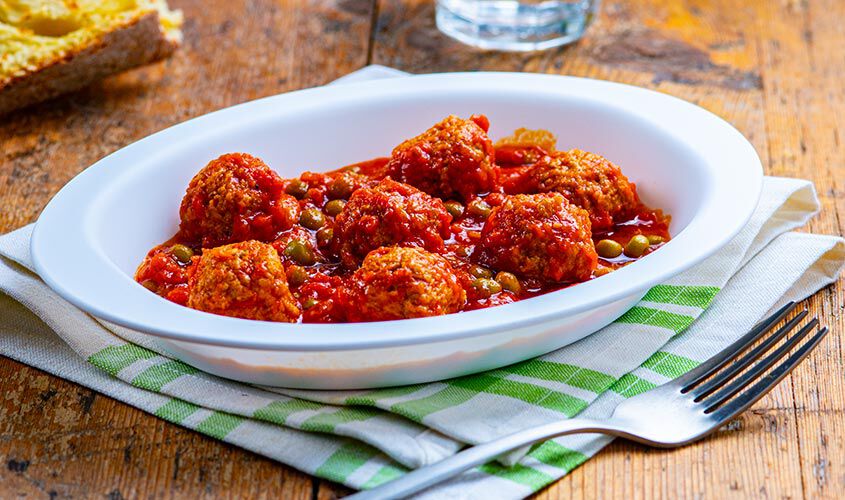 Piatti veloci pronti in un attimo - "I RistopiattiPolpette al Sugo di Pomodoro e Piselli