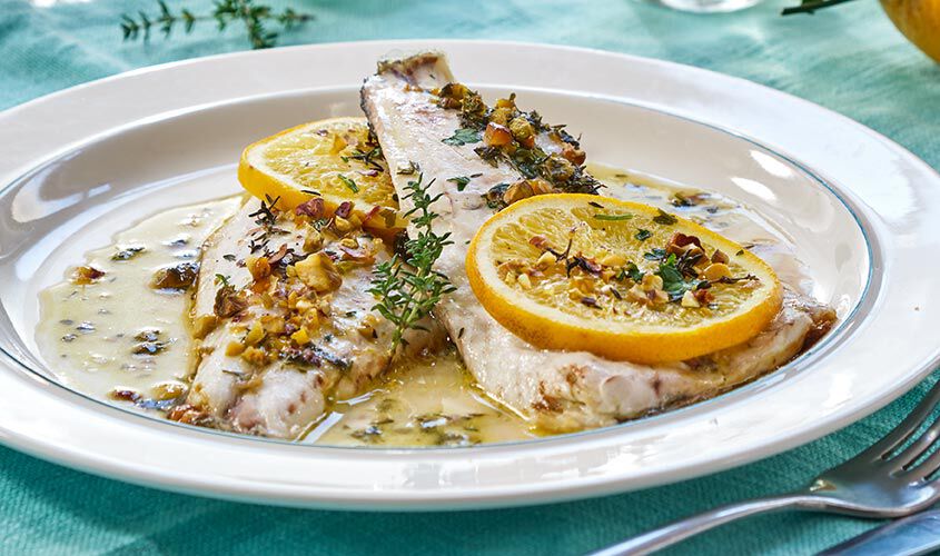 Specialit&agrave; di pesce - Filetti di Branzino agli Agrumi