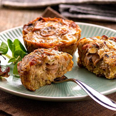 Verdure grigliate e specialit&agrave; - Cestini di Champignon con Porcini
