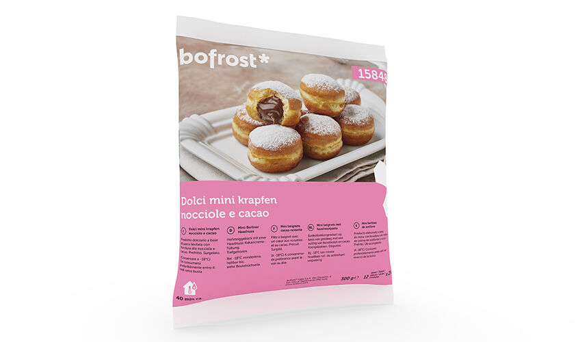 Croissant e prima colazione - DOLCI MINI KRAPFEN Nocciole e Cacao