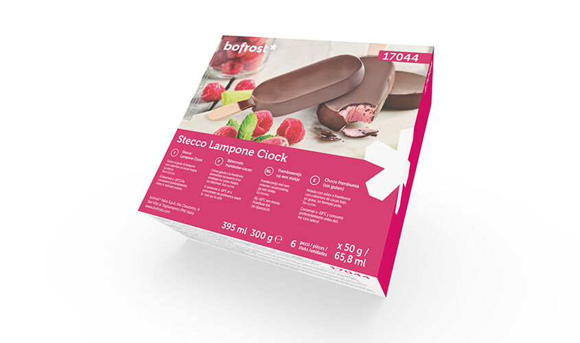 Gelati senza glutine - Stecco Lampone Ciock