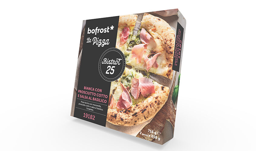 Pizze - Pizza "Bistrot 25" Bianca con Prosciutto Cotto e Salsa al Basilico