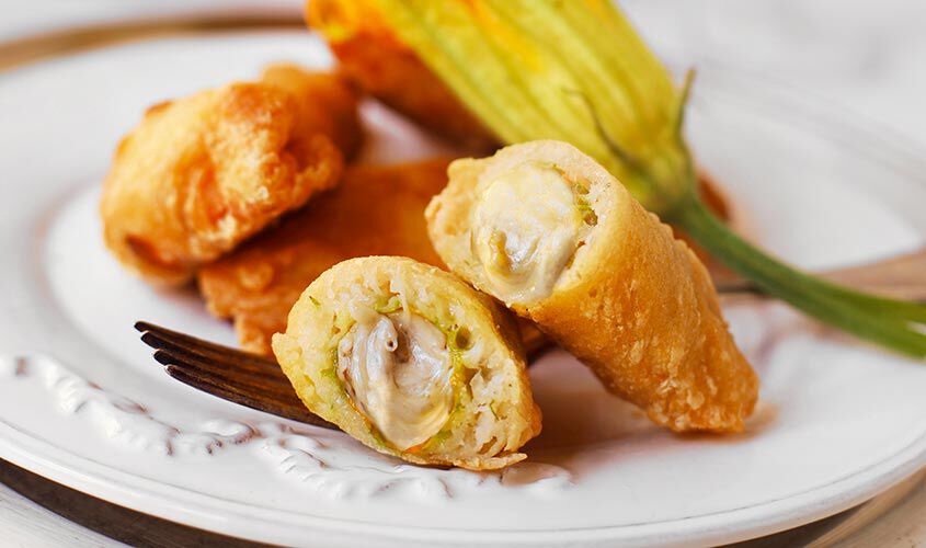 Verdure grigliate e specialità - Fiori di zucca alla Romana