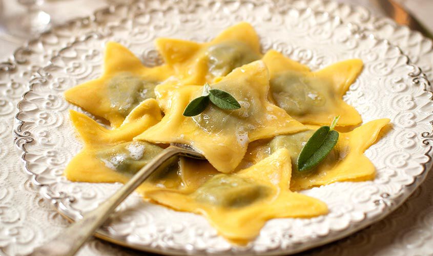 Gnocchi e paste ripiene - Ravioli Stella spinaci, ricotta, burro di montagna