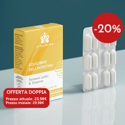 Equilibrio dell'intestino e Digestione - Fermenti Lattici & Vitamine
