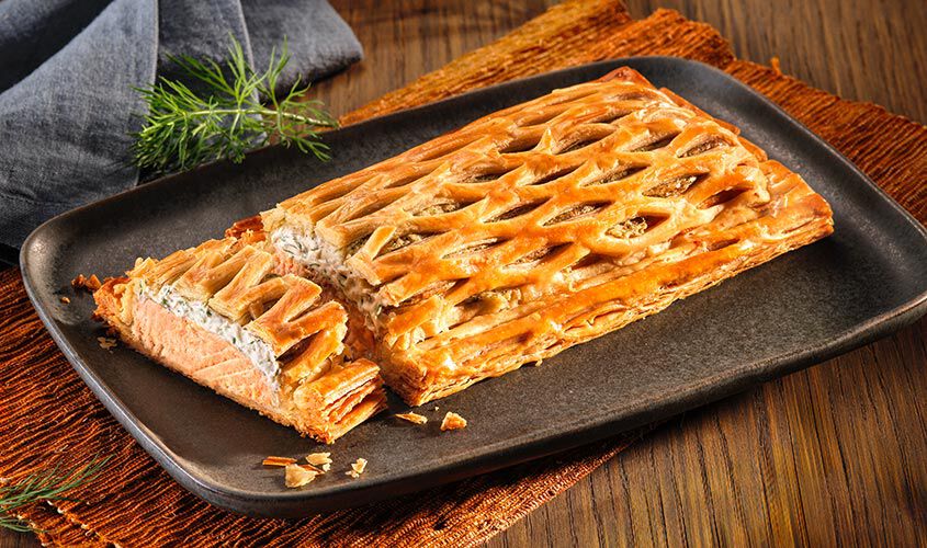 Specialità di pesce - Filetto di salmone in pasta sfoglia