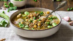 Zuppa di farro con piselli, ceci e fave Bofrost