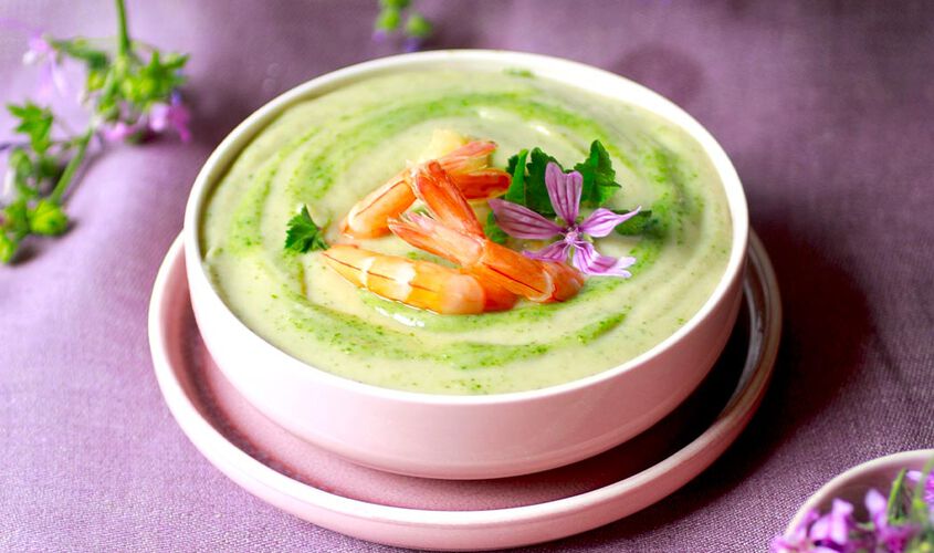 Vellutata Fagioli, Malva e Gamberi Bofrost