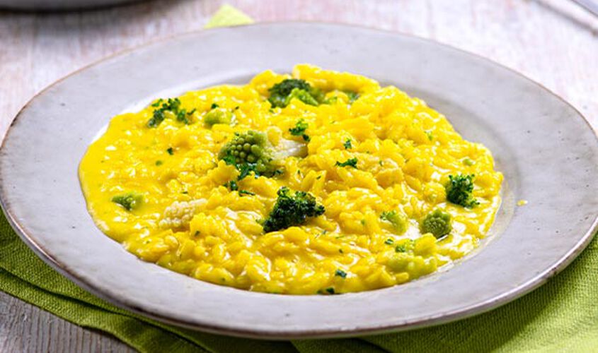 Risotto Primavera con Broccoli e Cavolfiore al Profumo di Zafferano Bofrost