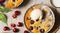 Clafoutis di ciliegie con gelato alla vaniglia Bofrost